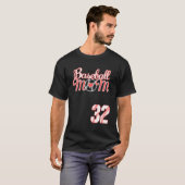 野球母の日32野球選手ジャーセ Tシャツ (正面フル)