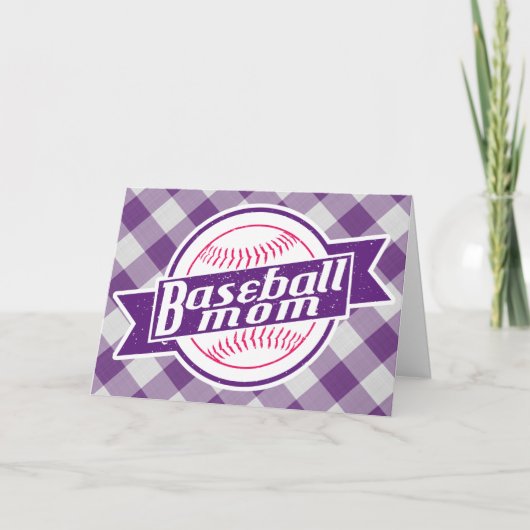 野球母グリーティングカード カード (正面)