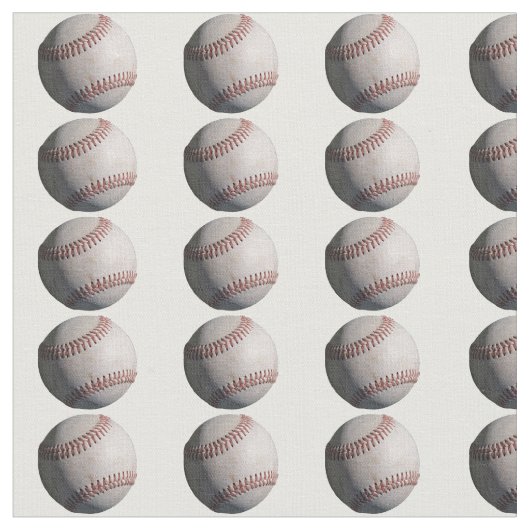 野球水玉模様 ファブリック (クローズアップ)