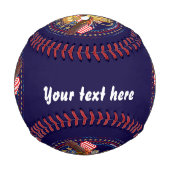 野球無効退役軍人献上品第1球4 野球ボール (裏面)