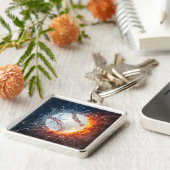 野球球 キーホルダー (側面)