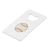 野球球 クレジットカード栓抜き (正面アングル)