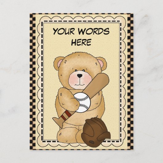 野球用はがき ポストカード (正面)