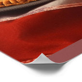 野球用アップルパイアートポスター ポスター (角)