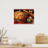 野球用アップルパイアートポスター ポスター (キッチン)