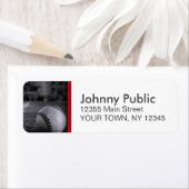 野球用カスタムカラーストリップ住所 シール (インサイチュ)