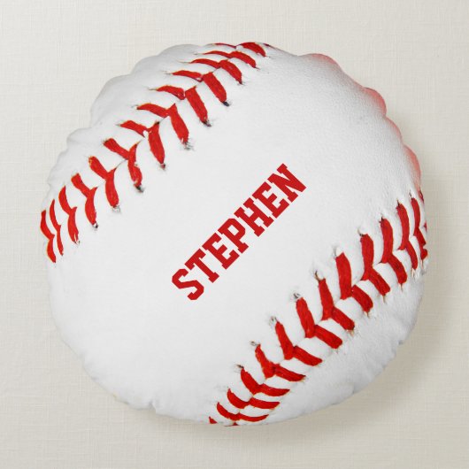 野球用カスタムラウンドピロー ラウンドクッション (正面)