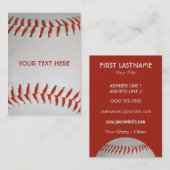 野球用カスタム名刺 名刺 (正面/裏面)