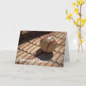 野球用グリーティングカード カード (黄色い花)