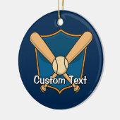 野球用シールド セラミックオーナメント (左)