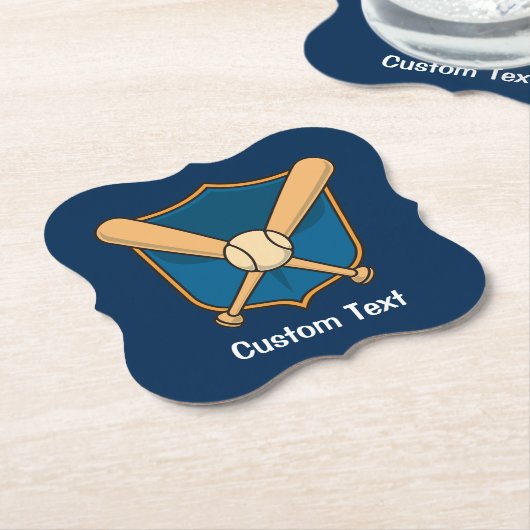 野球用シールド ペーパーコースター (アングル)