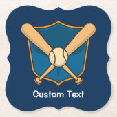 野球用シールド ペーパーコースター (正面)