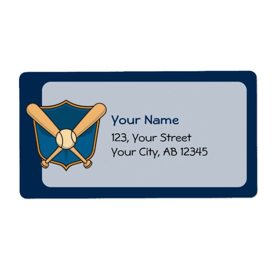 野球用シールド ラベル (正面)