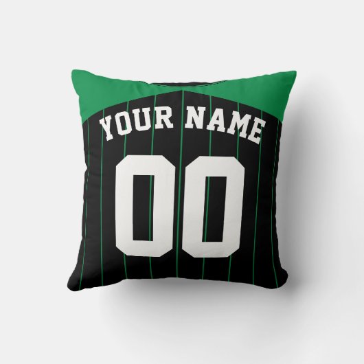 野球用ジャージパーソナライズされたテンプレート枕 クッション (裏面)