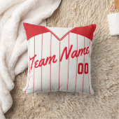 野球用ジャージーカスタマイズ可能テンプレート枕 クッション (ブランケット)