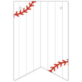 野球用ソフトボールのピンストライプハッピーバースデーパーティー バンティングフラッグ (第1の旗)