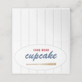 野球用テントメニューカード プレイスカード (外部開封)