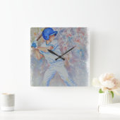 野球用バッター スクエア壁時計 (ホーム)