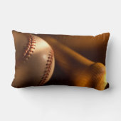 野球用バットおよび球のLumbarの枕 ランバークッション (裏面)
