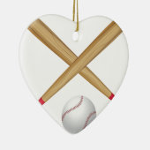 野球用バットおよび球 セラミックオーナメント (右)