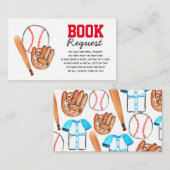 野球用バビーシャワーベビーカード エンクロージャーカード (正面/裏面)