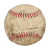 野球用プリントの背景が白く、色鮮やかで白い 野球ボール (正面)