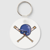 野球用ヘルメットとこうもりスポーツ キーホルダー (正面)