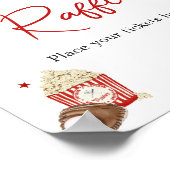 野球用ベビーシャワーおむつラッフル ポスター (角)