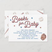 野球用ベビーシャワー及びベビーカード収納用ブック 招待状 (正面/裏面)