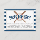 野球用ベビーシャワー書依頼カード エンクロージャーカード (正面)