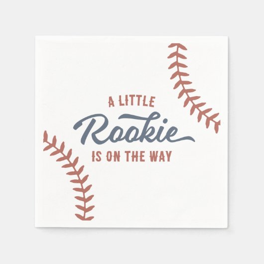野球用ベビーシャワー スタンダードカクテルナプキン (正面)