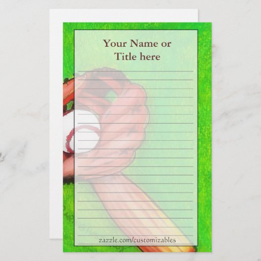 野球用文房具 (正面/裏面)