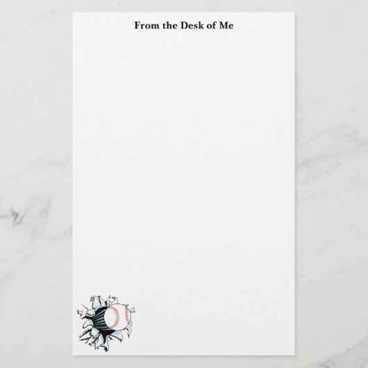 野球用文房具 便箋 (正面)