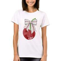 野球用水カラーさくらんぼコケットボウデザイン