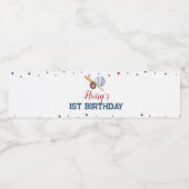 野球用水瓶ラベル誕生日ベビーシャワー ペットボトルラベル (シングルラベル)