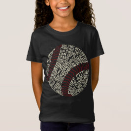 野球用語ワードアート Tシャツ