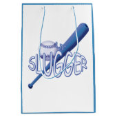 野球男の赤ちゃんMGB ミディアムペーパーバッグ (正面)