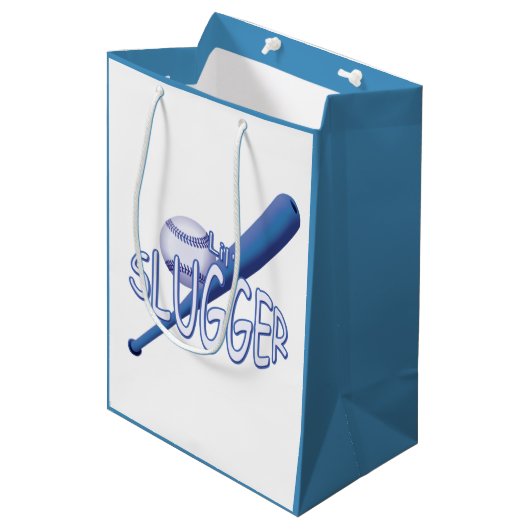 野球男の赤ちゃんMGB ミディアムペーパーバッグ (正面アングル)