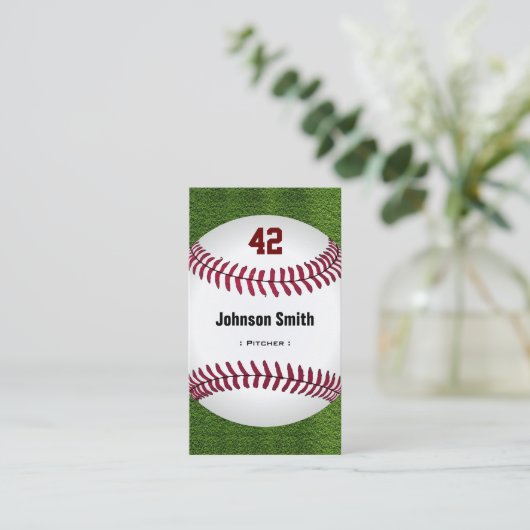 野球番カッコいい号 – コーチ選手トレーナースタッフ 名刺 (スタンド正面)