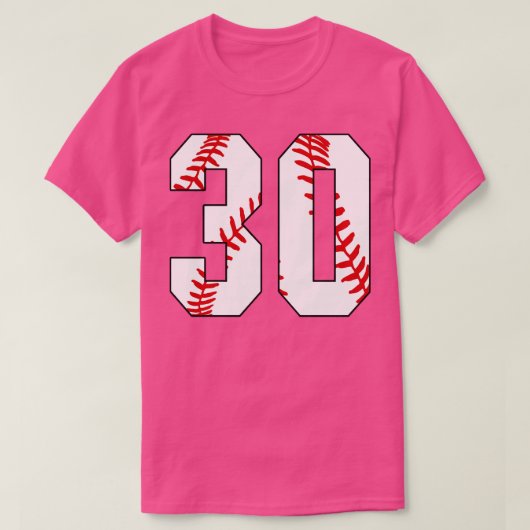 野球番号30 30ベースボールジャージお気に入りのPl Tシャツ (デザイン正面)