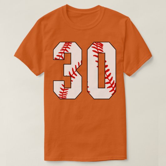 野球番号30 30ベースボールジャージお気に入りのPl Tシャツ (デザイン正面)