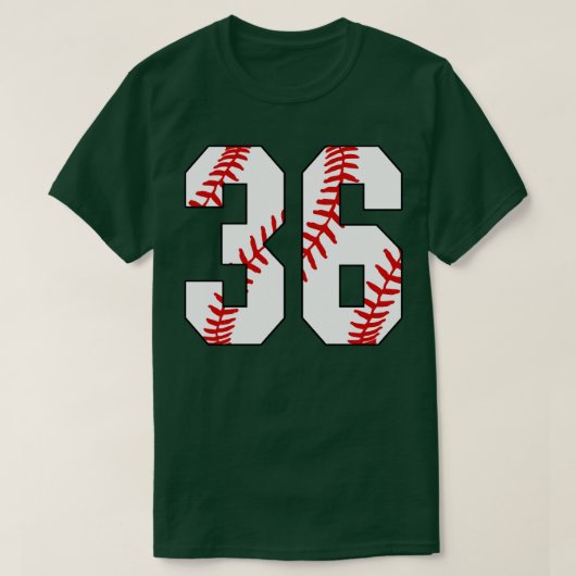 野球番号36 36ベースボールジャージお気に入りのPl Tシャツ (デザイン正面)