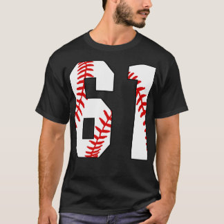 野球番号61 61ベースボールジャージお気に入りのPl Tシャツ