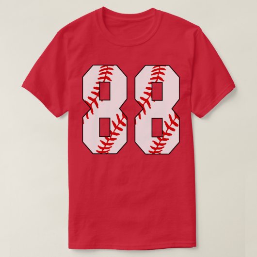 野球番号88 88ベースボールジャージお気に入りのPl Tシャツ (デザイン正面)