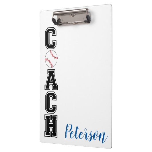 野球監督感謝していギフトクリップボード! クリップボード (左)