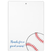 野球監督感謝していギフトクリップボード！ クリップボード (裏面)