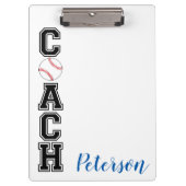 野球監督感謝していギフトクリップボード! クリップボード (正面)