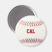 野球磁パーソナライズされた石 マグネット (正面/裏面)