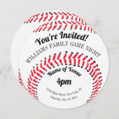 野球競技の夜 招待状 (正面/裏面)