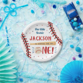 野球第1回誕生日パーティー紙プレート ペーパープレート (パーティー)